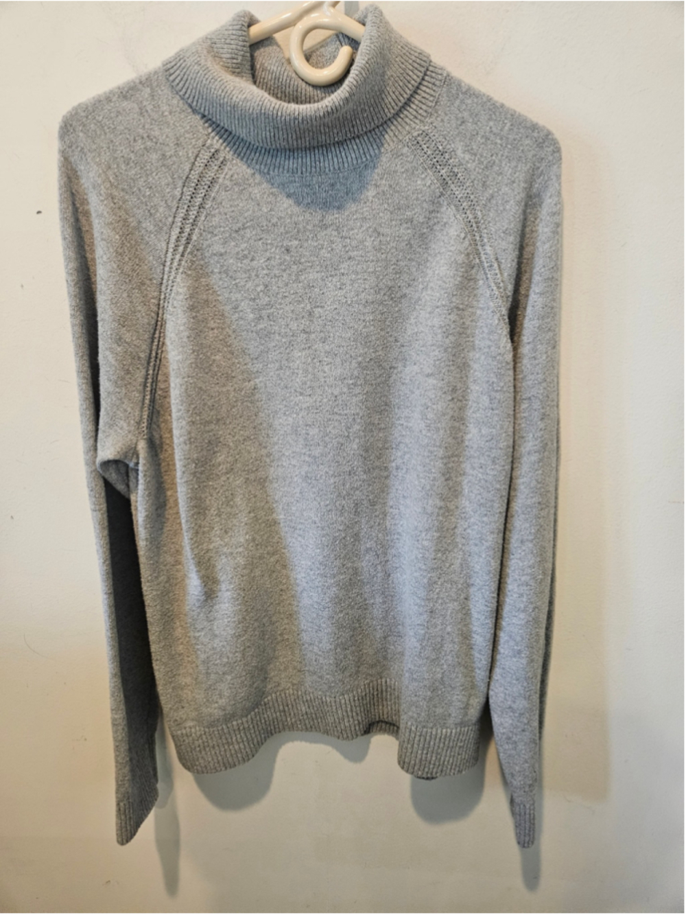 Men's GAP Turtleneck Knit Long Sleeved Sweater XL Grey
